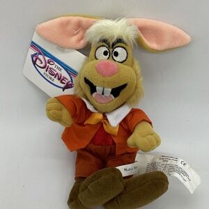 Authentic Disney Store plush MARCH HARE Alice in Wonderland W/ Tag